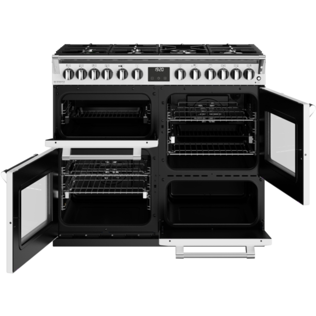 Stoves Richmond Deluxe ST DX RICH D1000DF IWH 100cm Dual Fuel Range Cooker