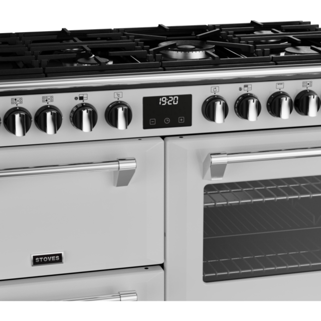 Stoves Richmond Deluxe ST DX RICH D1000DF IWH 100cm Dual Fuel Range Cooker