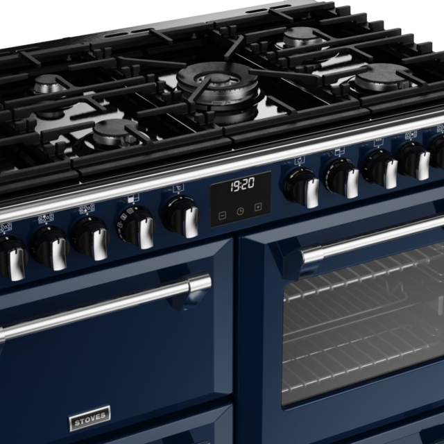 Stoves Richmond Deluxe ST DX RICH D1000DF MBL 100cm Dual Fuel Range Cooker