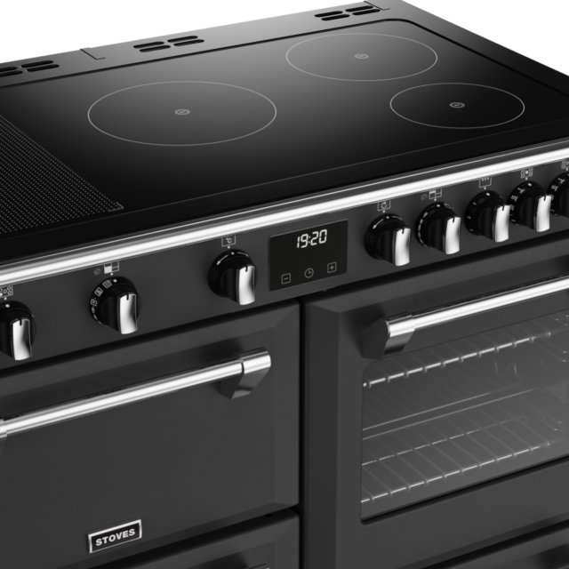 Stoves Richmond Deluxe ST DX RICH D1000Ei RTY AGR 100cm Electric Induction (Rotary Control) Range Cooker