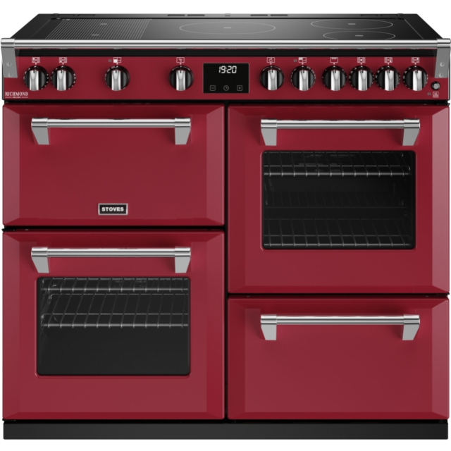 Stoves Richmond Deluxe ST DX RICH D1000Ei RTY CRE 100cm Electric Induction (Rotary Control) Range Cooker