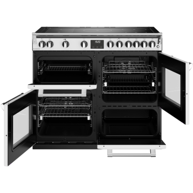 Stoves Richmond Deluxe ST DX RICH D1000Ei RTY IWH 100cm Electric Induction (Rotary Control) Range Cooker