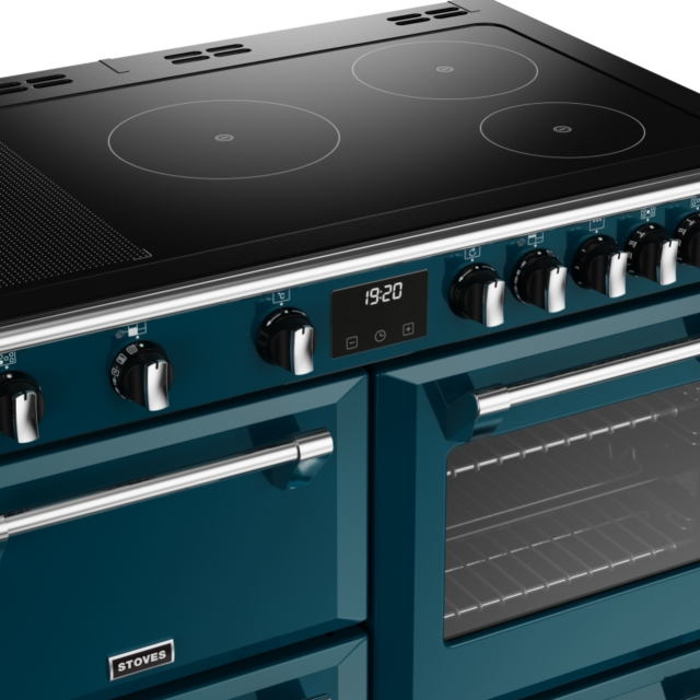 Stoves Richmond Deluxe ST DX RICH D1000Ei RTY KTE 100cm Electric Induction (Rotary Control) Range Cooker