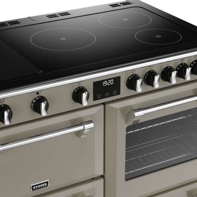 Stoves Richmond Deluxe ST DX RICH D1000Ei RTY PMU 100cm Electric Induction (Rotary Control) Range Cooker