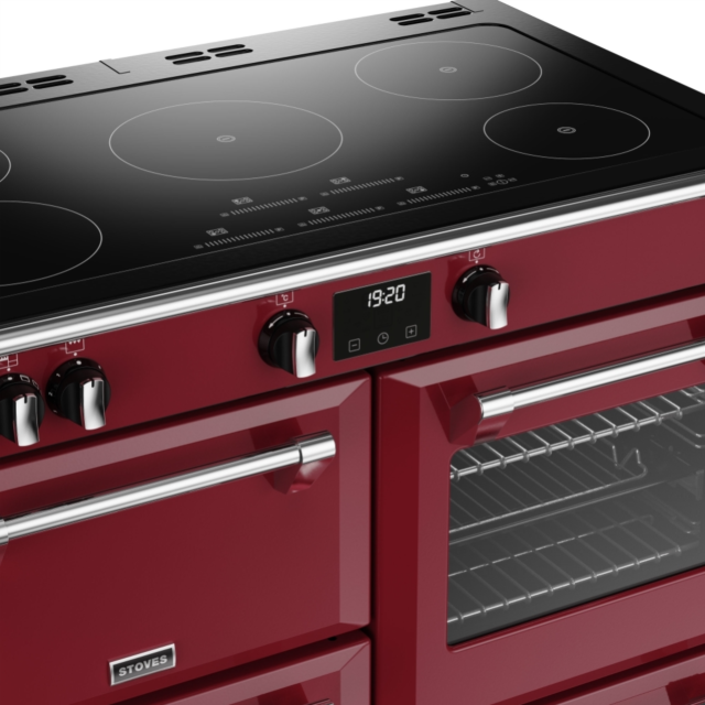 Stoves Richmond Deluxe ST DX RICH D1000Ei TCH CRE 100cm Electric Induction (Touch Control) Range Cooker