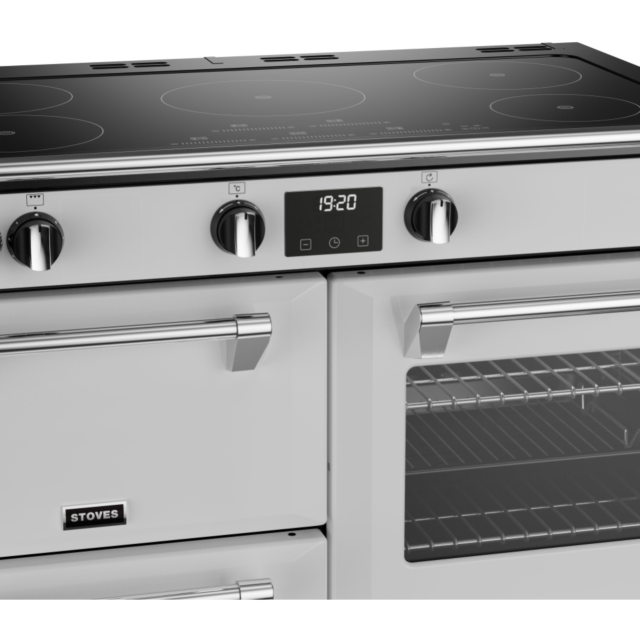 Stoves Richmond Deluxe ST DX RICH D1000Ei TCH IWH 100cm Electric Induction (Touch Control) Range Cooker