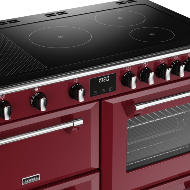 Stoves Richmond Deluxe ST DX RICH D1100Ei RTY CRE 110cm Electric Induction (Rotary Control) Range Cooker