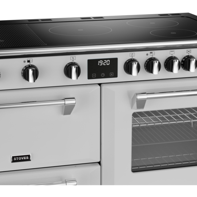Stoves Richmond Deluxe ST DX RICH D1100Ei RTY IWH 110cm Electric Induction (Rotary Control) Range Cooker