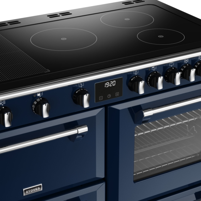 Stoves Richmond Deluxe ST DX RICH D1100Ei RTY MBL 110cm Electric Induction (Rotary Control) Range Cooker