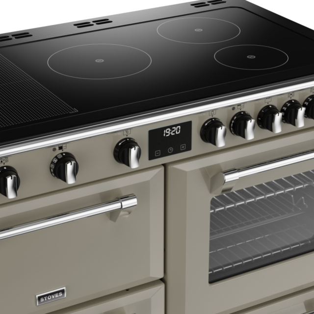 Stoves Richmond Deluxe ST DX RICH D1100Ei RTY PMU 110cm Electric Induction (Rotary Control) Range Cooker