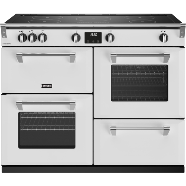 Stoves Richmond Deluxe ST DX RICH D1100Ei TCH IWH 110cm Electric Induction (Touch Control) Range Cooker