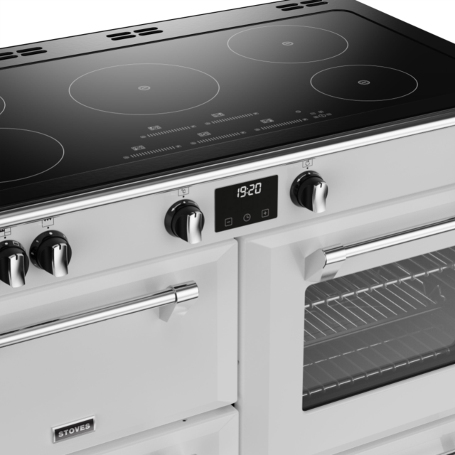 Stoves Richmond Deluxe ST DX RICH D1100Ei TCH IWH 110cm Electric Induction (Touch Control) Range Cooker
