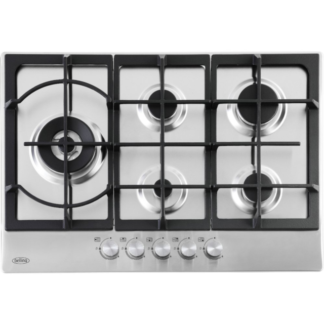Belling BEL GHU753CI STA 75cm Stainless Gas Hob
