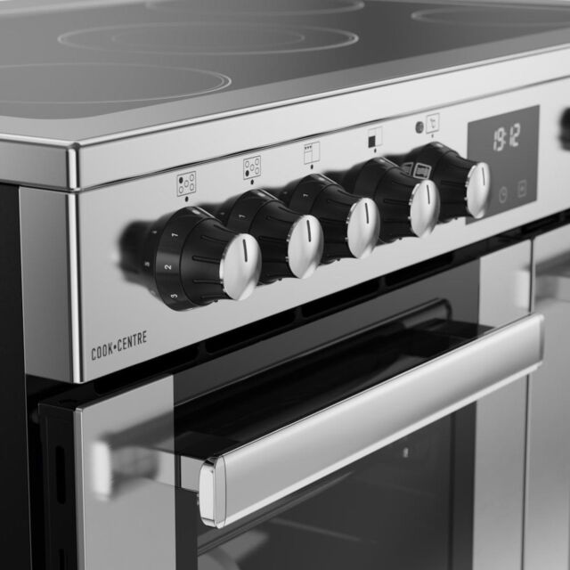 Belling RCA COOKCENTRE 90E 90cm Electric Ceramic Range Cooker - Stainless Steel