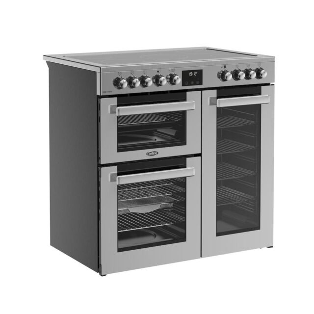 Belling RCA COOKCENTRE 90E 90cm Electric Ceramic Range Cooker - Stainless Steel