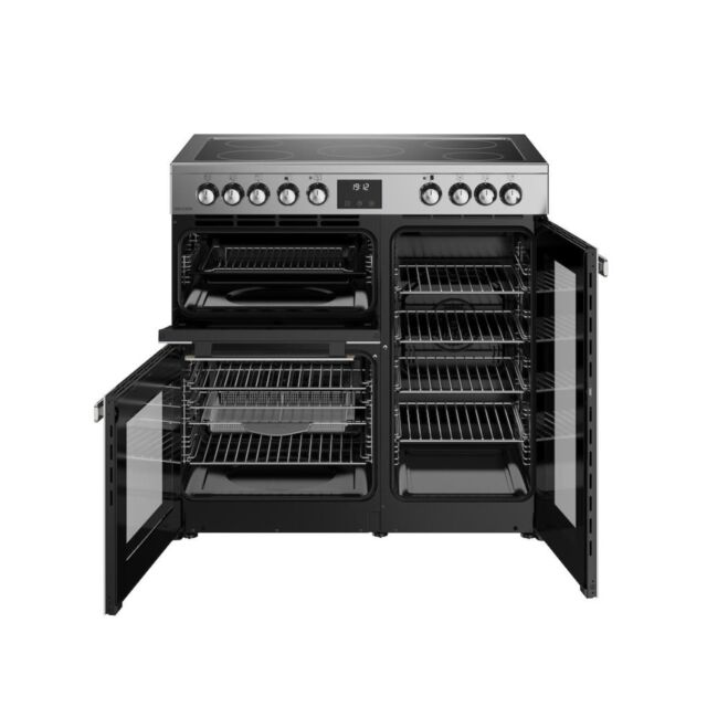 Belling RCA COOKCENTRE 90E 90cm Electric Ceramic Range Cooker - Stainless Steel