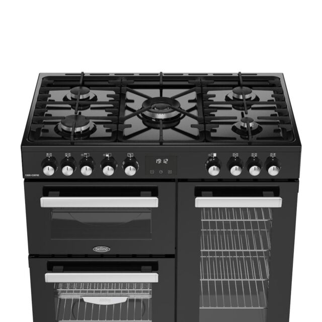 Belling RCA COOKCENTRE 90DF 90cm Dual Fuel Range Cooker - Black