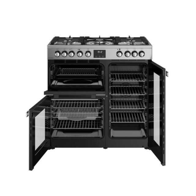 Belling RCA COOKCENTRE 90DF 90cm Dual Fuel Range Cooker - Stainless Steel