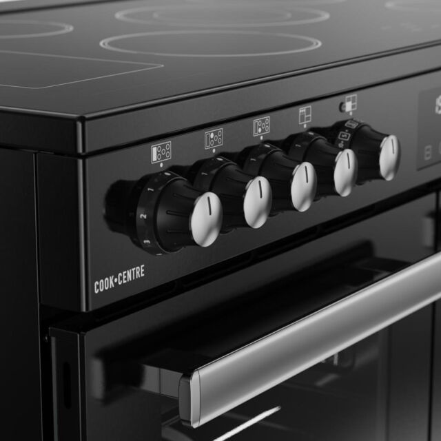 Belling RCA COOKCENTRE 100E 100cm Electric Ceramic Range Cooker - Black