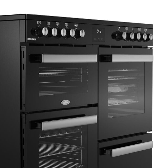 Belling RCA COOKCENTRE 100E 100cm Electric Ceramic Range Cooker - Black