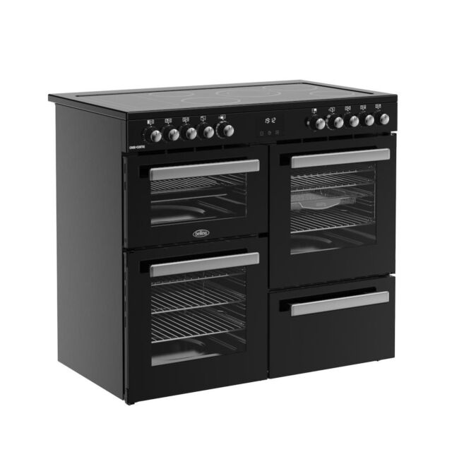 Belling RCA COOKCENTRE 100E 100cm Electric Ceramic Range Cooker - Black