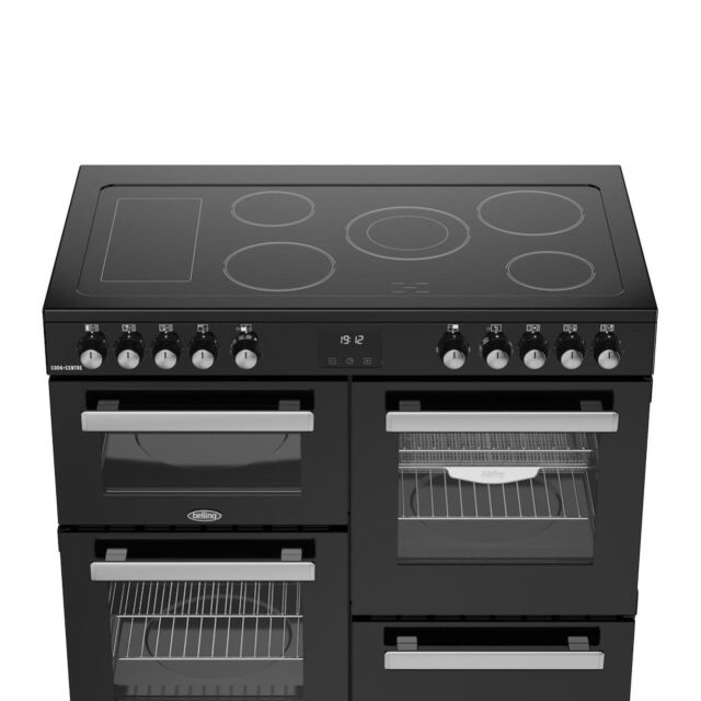 Belling RCA COOKCENTRE 100E 100cm Electric Ceramic Range Cooker - Black