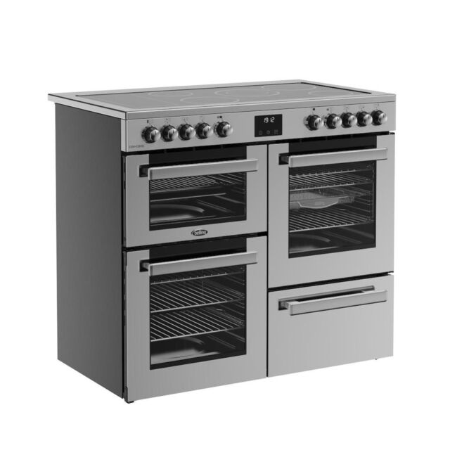 Belling RCA COOKCENTRE 100E 100cm Electric Ceramic Range Cooker - Stainless Steel