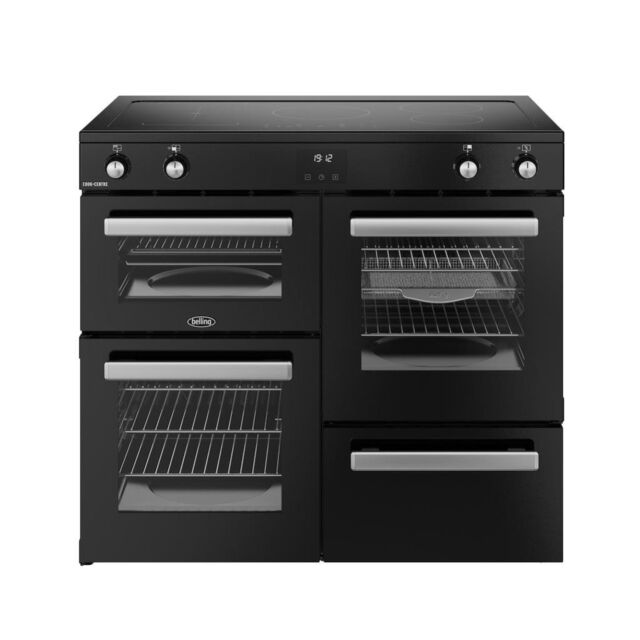 Belling RCA COOKCENTRE 100Ei 100cm Electric Induction Touch Range Cooker - Black