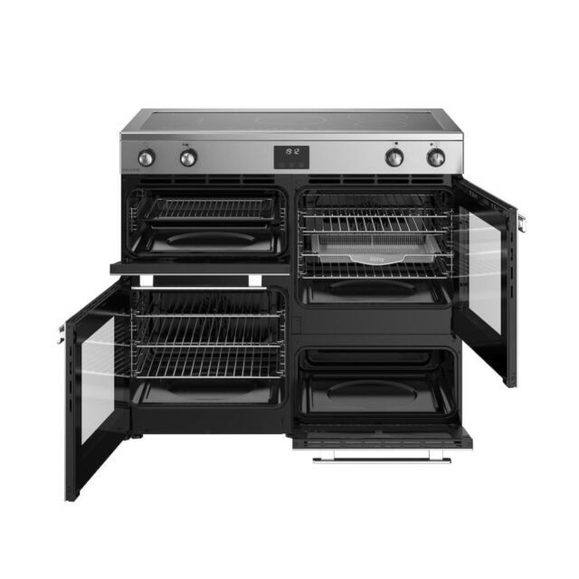 Belling RCA COOKCENTRE 100Ei 100cm Electric Induction Touch Range Cooker - Stainless Steel