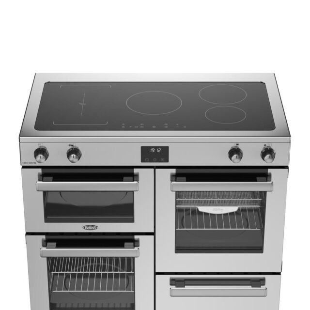 Belling RCA COOKCENTRE 100Ei 100cm Electric Induction Touch Range Cooker - Stainless Steel
