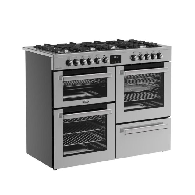 Belling RCA COOKCENTRE 110DF 110cm Dual Fuel Range Cooker - Stainless Steel