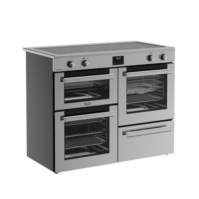 Belling RCA COOKCENTRE 110Ei 110cm Electric Induction Touch Range Cooker - Stainless Steel