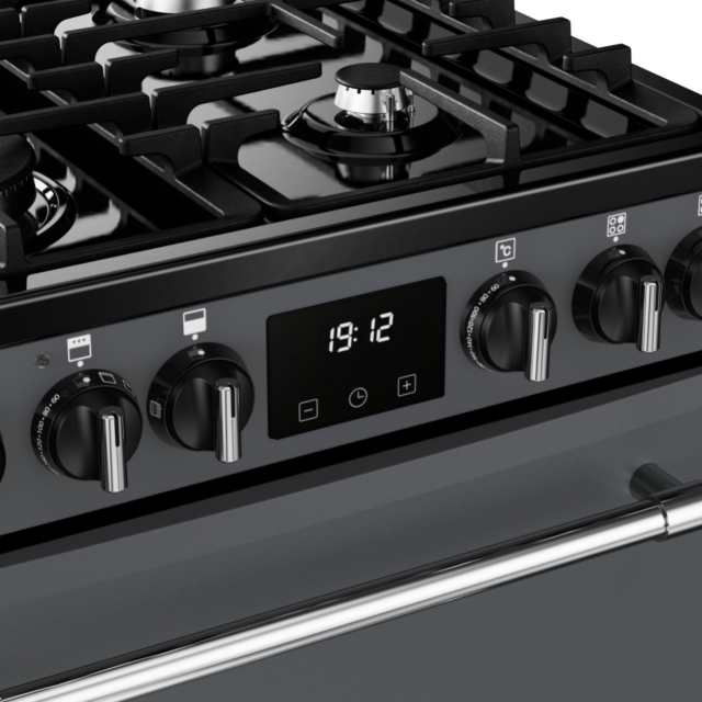 Belling MRA FARMHOUSE 60cm Dual Fuel Cooker with Double Oven - Anthracite