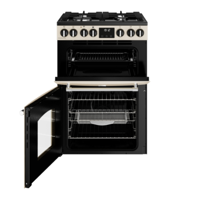 Belling MRA FARMHOUSE 60cm Dual Fuel Cooker with Double Oven - Cream