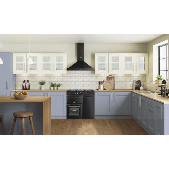 Belling RCA FARMHOUSE 90DF 90cm Dual Fuel Range Cooker - Black