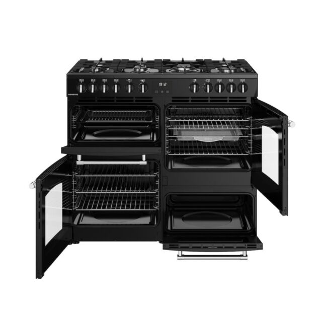 Belling RCA FARMHOUSE 100DF 100cm Dual Fuel Range Cooker - Black