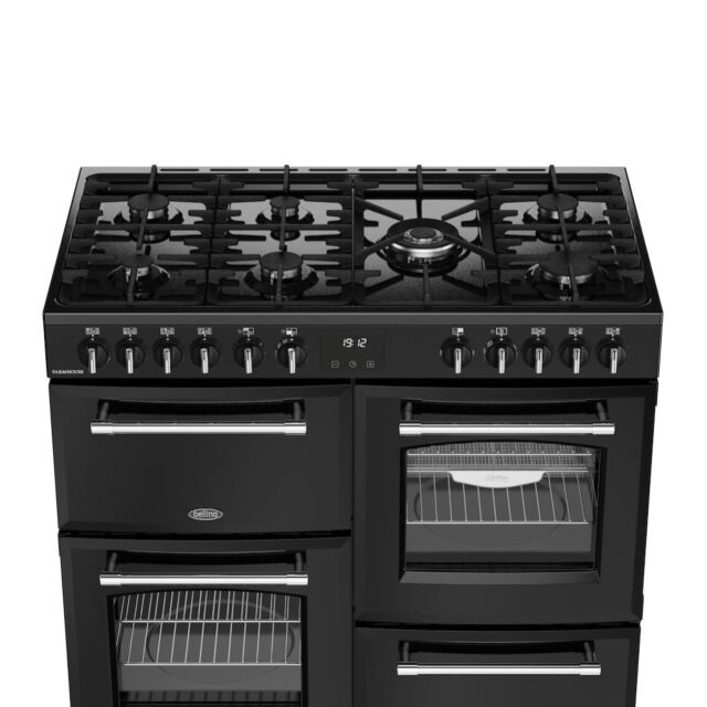 Belling RCA FARMHOUSE 100DF 100cm Dual Fuel Range Cooker - Black