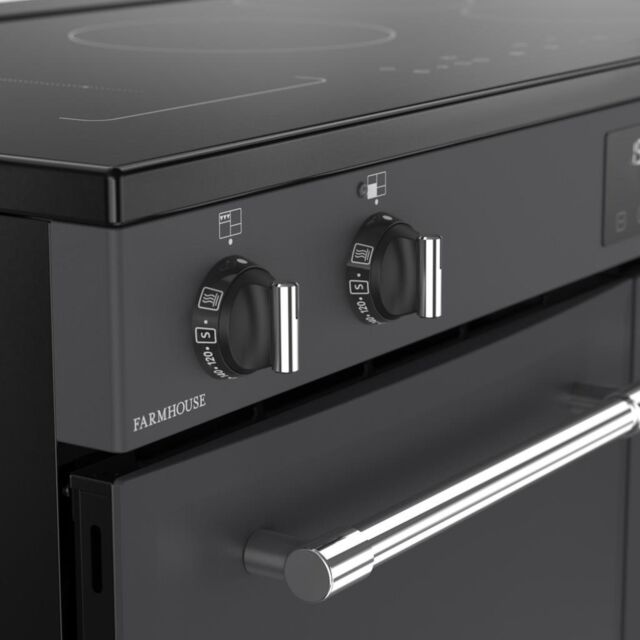 Belling RCA FARMHOUSE 100Ei 100cm Electric Induction Touch Range Cooker - Anthracite