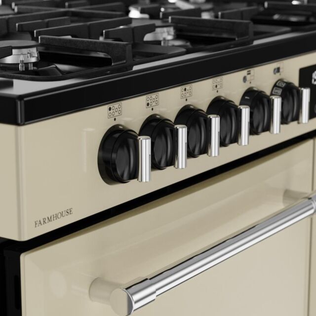 Belling RCA FARMHOUSE 110DF 110cm Dual Fuel Range Cooker - Cream