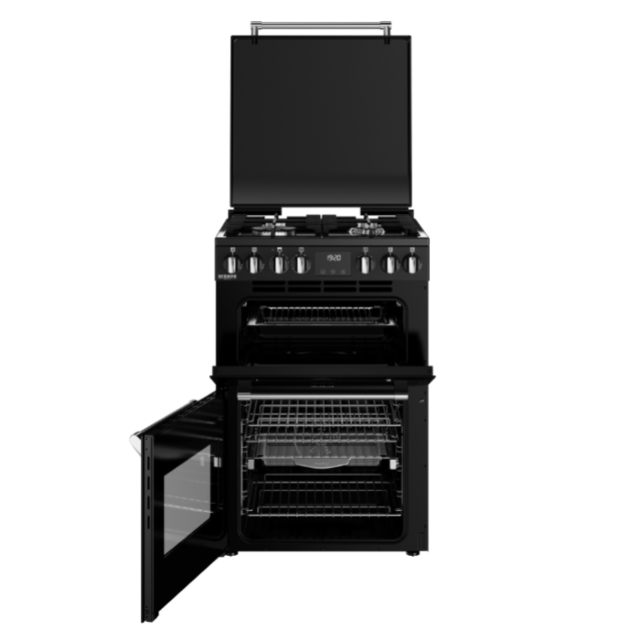 Stoves DX MRA RICH 60DF 60cm Dual Fuel Cooker with Double Oven - Black