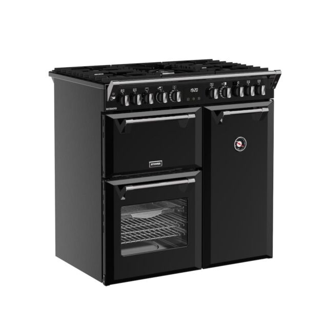 Stoves RCA RICH 90DF 90cm Richmond Dual Fuel Range Cooker - Black