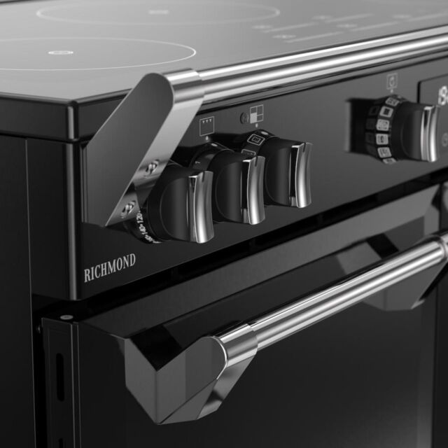 Stoves RCA RICH 100Ei TCH 100cm Richmond Electric Induction Touch Range Cooker - Black