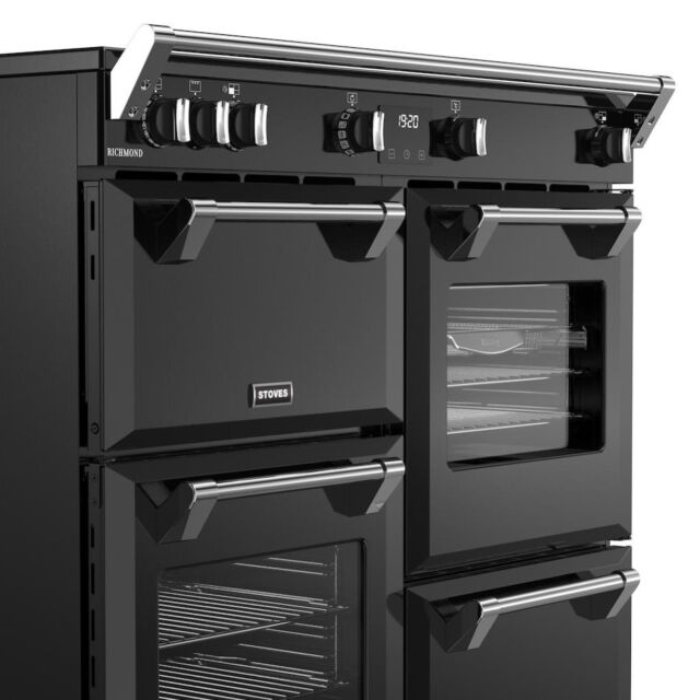 Stoves RCA RICH 100Ei TCH 100cm Richmond Electric Induction Touch Range Cooker - Black