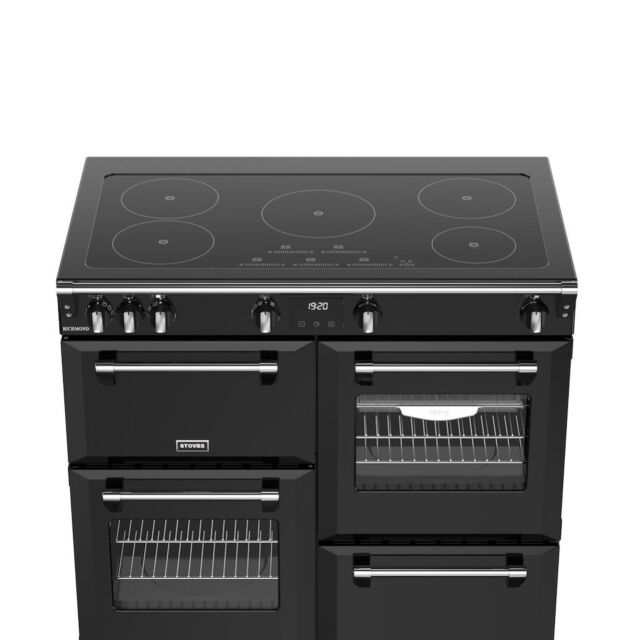Stoves RCA RICH 100Ei TCH 100cm Richmond Electric Induction Touch Range Cooker - Black