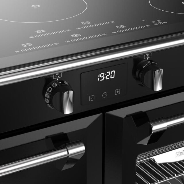 Stoves RCA RICH 100Ei TCH 100cm Richmond Electric Induction Touch Range Cooker - Black