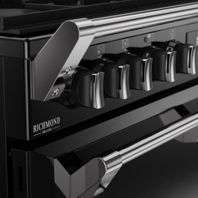 Stoves DX RCA RICH 90DF 90cm Richmond DX Dual Fuel Range Cooker - Black