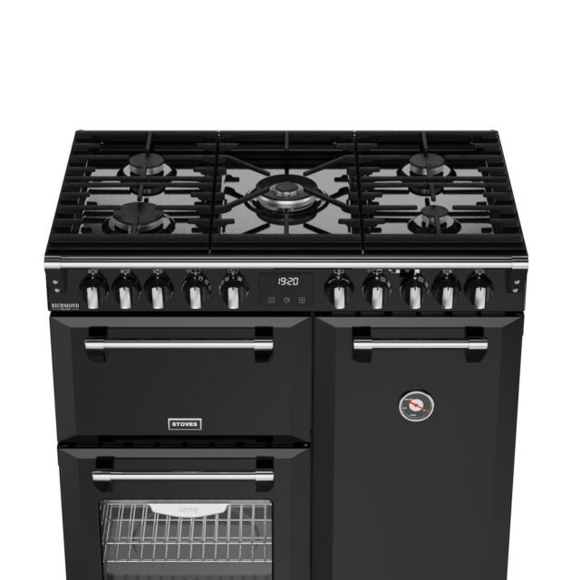 Stoves DX RCA RICH 90DF 90cm Richmond DX Dual Fuel Range Cooker - Black