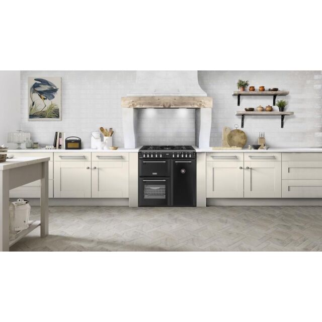 Stoves DX RCA RICH 90DF 90cm Richmond DX Dual Fuel Range Cooker - Black