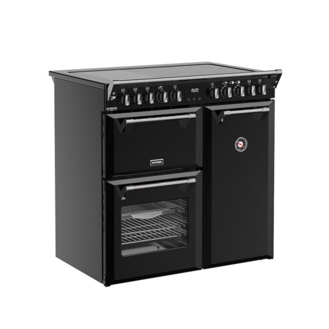 Stoves DX RCA RICH 90Ei RTY 90cm Richmond DX Electric Induction Rotary Range Cooker - Black