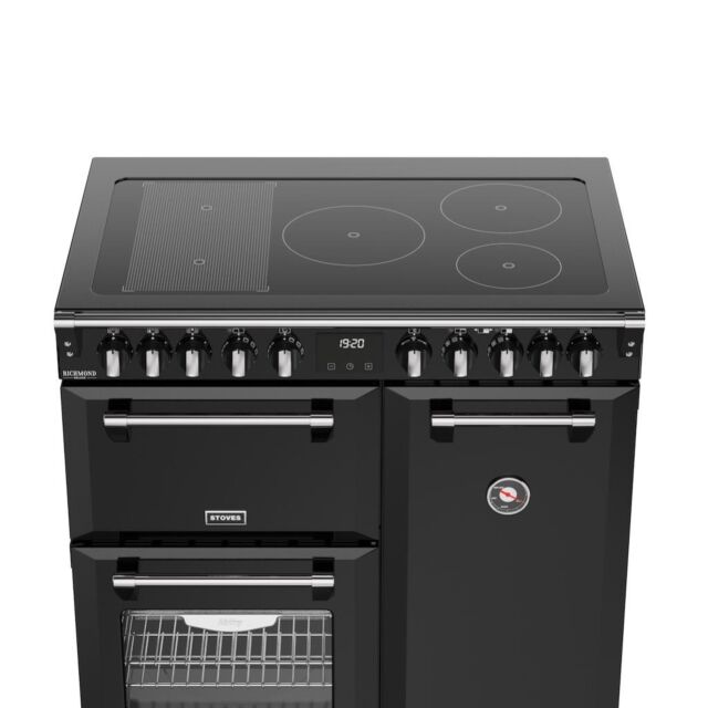 Stoves DX RCA RICH 90Ei RTY 90cm Richmond DX Electric Induction Rotary Range Cooker - Black